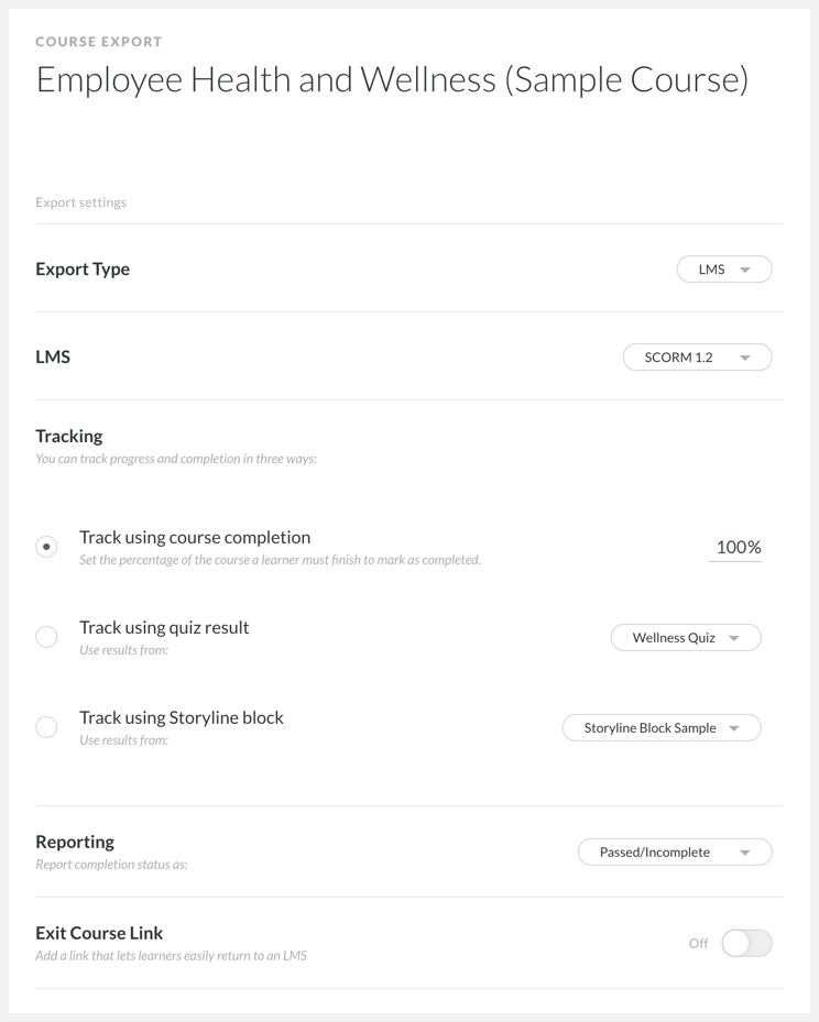 rise scorm package some lessons not completing